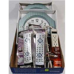 FLAT WITH UNIVERSAL REMOTES, SURGE PROTECTOR AND