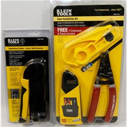 SET OF 2 KLEIN TOOLS SEALED COAX
