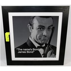 JAMES BOND "I QUOTE" PRINT 18 X 18