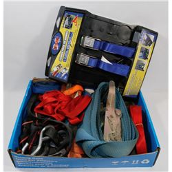TRAY OF ASSORTED CARGO STRAPS