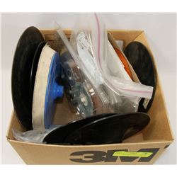 BOX OF SANDING DISCS VARIOUS SIZES