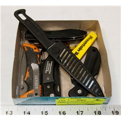 LOT OF 6 POCKET KNIVES INC GERBER