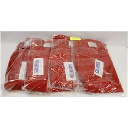 LOT OF 4 RED V-NECK NIAGARA KNIT SWEATERS