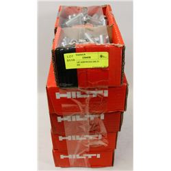 6 BOXES OF ASSORTED HILTI FASTENERS