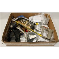 TRAY OF ASSORTED TOOLS & RESPIRATORS