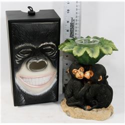 BOX OF MONKEY DECOR
