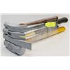 Image 1 : SET OF 4 HAMMERS: SHORT HANDLE SLEDGE HAMMER ETC.