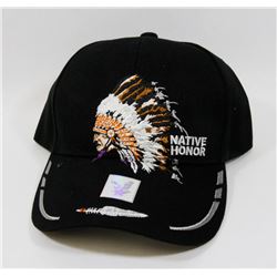 NEW "NATIVE HONOR" ADJUSTABLE BALL CAP