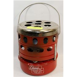COLEMAN QUICK-LITE 3000 BTU CATALYTIC HEATER.