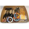 Image 1 : BOX OF WELDING SUPPLIES: NEW GLOVES, NEW TIPS,
