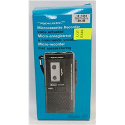 REALISTIC MICROCASSETTE RECORDER