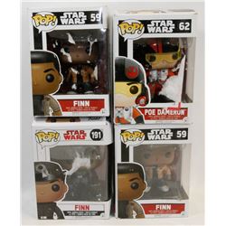 LOT OF 4 FUNKO POPS