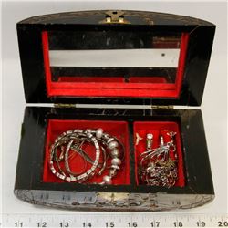 JEWELRY BOX WITH CONTENTS