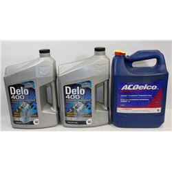 LOT OF VEHICLE FLUIDS INCL AC DELCO DEXRON