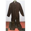 Image 1 : NEW SIZE 40R MARV HOLLAND BROWN COVERALLS