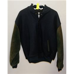 NEW SIZE L TYROL LEATHER ARM BOMBER JACKET.