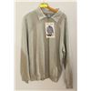 Image 1 : NEW SIZE L VINTAGE ASH CITY 1/4 ZIP GREY SWEATER.