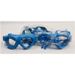 LOT OF 3 MADE IN SPAIN NEREIDA SWIMMING/DIVING GOGGLES