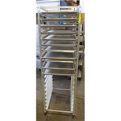 20 SLOT COMMERCIAL ALUMINUM BAKERS RACK