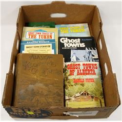 FLAT OF VINTAGE BOOKS INCLUDING GHOST TOWNS AND