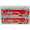 Image 1 : TWO 12PACK CASES OF DIET COKE
