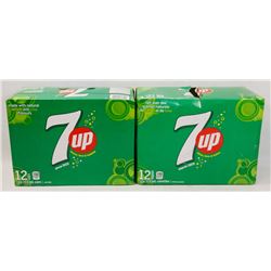 TWO 12 PACK CASES OF 7UP