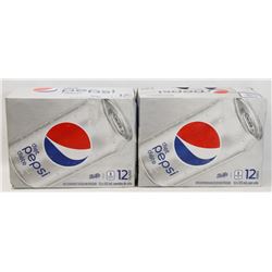TWO 12 PACK CASES OF DIET PEPSI