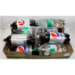 LOT OF 11 ASSORTED BOTTLES (2L) OF DIET POP