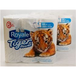 TWO PACKS OF 6 ROLL ROYALE PAPER TOWEL