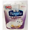 Image 1 : THREE PACKS OF 12 DOUBLE ROLL ROYALE TOILET