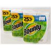 Image 1 : THREE PACKS OF 2 BOUNTY PAPER TOWEL