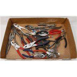 FLAT OF PLIERS AND SIDE CUTTERS.