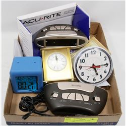FLAT OF DIFFERENT  ALARM CLOCKS