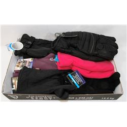 FLAT OF MITTS AND GLOVES