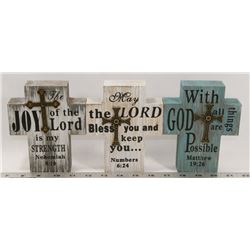 LOT OF THREE RELIGIOUS WALL HANGINGS