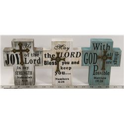 LOT OF THREE RELIGIOUS WALL HANGINGS