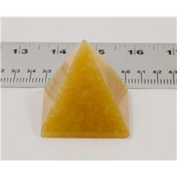 YELLOW CALCITE CRYSTAL PYRAMID