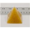 Image 1 : YELLOW CALCITE CRYSTAL PYRAMID