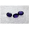Image 1 : 17)  LOT OF 3 MATCHED OVAL AMETHYST