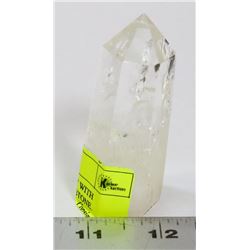 QUARTZ CRYSTAL 3.5" WITH INCLUSION HEALING STONE.