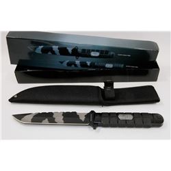 NEW 11" POLICE SURVIVAL KNIFE WITH SHEATH