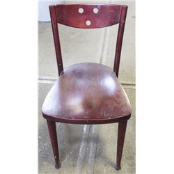 10 BROWN WOODEN RESTAURANT CHAIRS