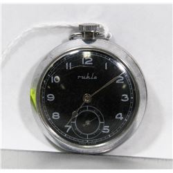 VINTAGE RUHLA POCKET WATCH, WORKING