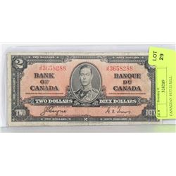 1937 CANADIAN $2 BILL