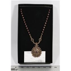 HEIDI DAUS SWAROVSKI, AMETHYST CRYSTAL AND PEARL