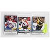 Image 1 : LOT OF THREE 2017-18 UD YOUNG GUNS JUMBO VICTOR
