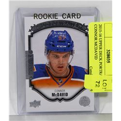 2015-16 UPPER DECK PORTRAITS CONNOR MCDAVID