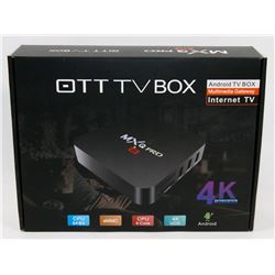 NEW 4K ANDROID TV BOX WITH REMOTE