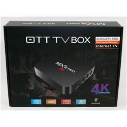 NEW 4K ANDROID TV BOX WITH REMOTE