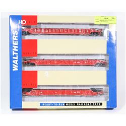 WALTHERS HO SCALE 3 UNIT 53" WELL CAR CANADIAN